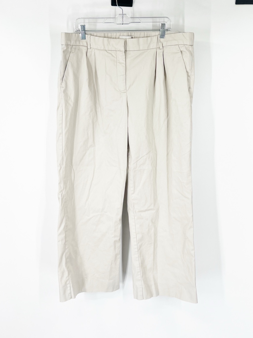 Abercrombie & Fitch High Rise Wide Leg Pleated Trouser Pants